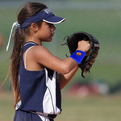 Sports Wristbands For Kids Children Wrist Sweat Bands Children Wrist Bands Sweat-proof For Basketball Baseball Football Soccer