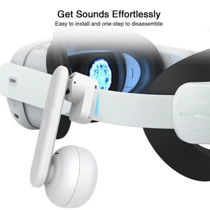 For Meta Quest 3 2 Kids VR Headset, High Definition Over-Ear VR Headsets, Comfortable Adjustable Ear Buds Use Headphones For VR