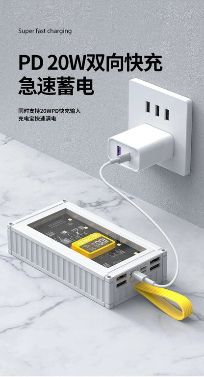 PowerBank 50000mAh 30000mAh 20000mAh Spare battery Portable Charger Mobile External Battery Fast charging For Camping iPhone