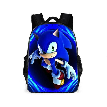 HOT 3PC-SET Sonic Backpack Primary and Secondary School School Bags  Anime Cartoon School Bags Best Gifts for Kids Mochila