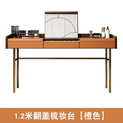 Living Room Vanity Table Nail Makeup Drawers Bedroom Storage Luxury Dressing Table European Mesa De Maquillaje Trendy Furniture
