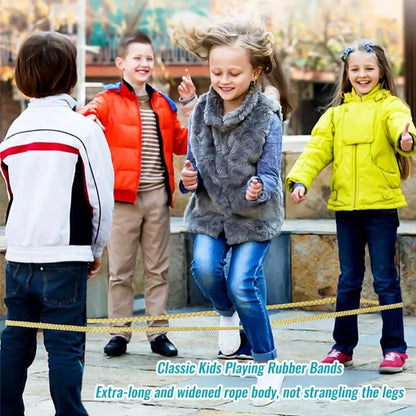 Colored jump rope, giant twisted fudge wide, fudge, 3 meters long, classic game children, rubber twisted, girls and boys.