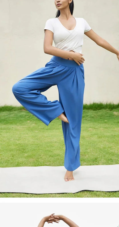 Yoga Pants Women Summer Casual Pants Loose Breathable Sports Running Fitness Pants