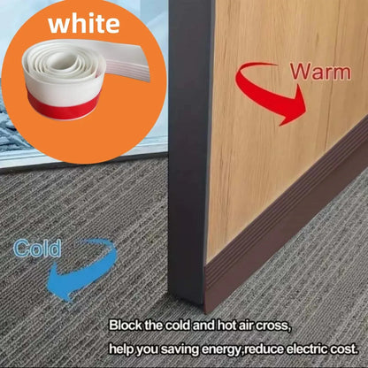 1pc Door Draft Stoppers For Bottom Of Door, Adjustable Self-Adhesive Sound-Proof Door Bottom Seal Strip