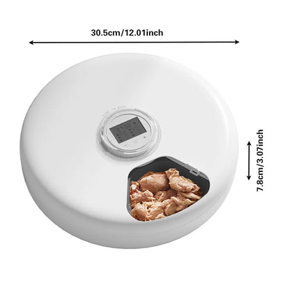 Smart Automatic Pet Feeder Wet Dry Food Dispenser 6 Meals Smart Cat Feeder Kibble Dispenser For Cat Dog Pets Supply Bowl