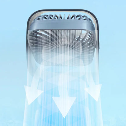 Mini Portable Fan USB Desk Fan Table Strong Airflow &Quiet Operation 3 Speed Wind 360° Rotatable Standing Fans For Room