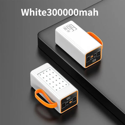 BCAK /Hot  style  500000mah 100000mah 200000mah 300000mah Upgraded Version Super power bank fast charge with LED Large Capacity