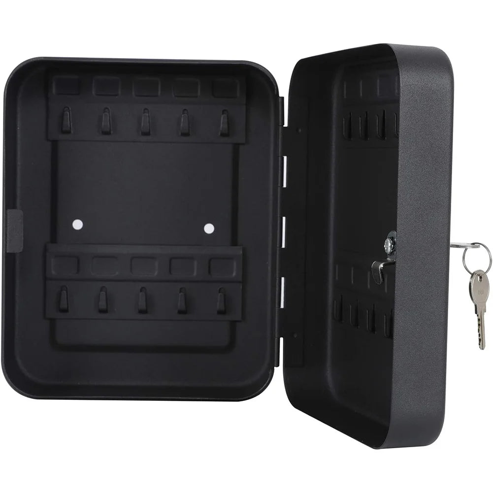 Key Box Wall Mounted 20 Key Hooks Key Cabinet Wall Mount with Key/Code Lock Key Storage Lock Box Key Cabinet Security Lock Box