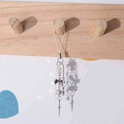 Sweet Girl Y2K Phone Pendant Phonestraps Phone Charms Phone Chain Butterfly Backpack Ornament Phone Lanyard Keyring Jewelry