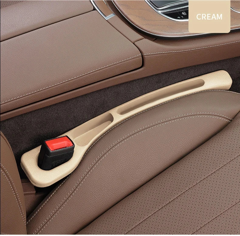2pcs Car Seat Gap Filler Organizer Waterproof Car Seat Gap Plug Strip with 2 Grooves Seat Gap Storage Auto Interior Accessories