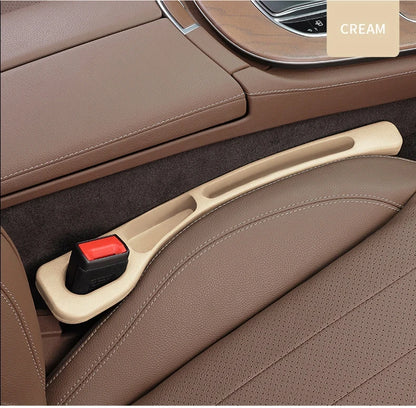 2pcs Car Seat Gap Filler Organizer Waterproof Car Seat Gap Plug Strip with 2 Grooves Seat Gap Storage Auto Interior Accessories