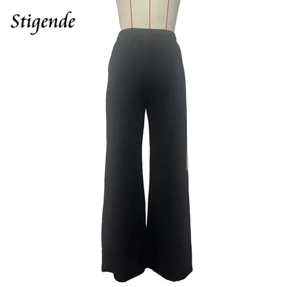 Stigende Wide Leg Joggers Sweatpants Women Drawstring Loose Palazzo Pants