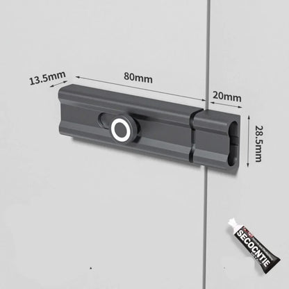 Durable Anti-theft Luminous Door Buckle No Punching Aluminum Alloy Door Catch Security Sliding Door Bolt Kitchen