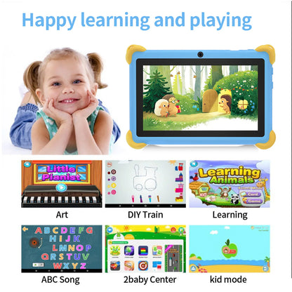 2025 New 7 Inch Cartoon Pattern Kids' tablets Quad Core 4GB RAM 64GB ROM 5G WiFi Learning Education Games Tablet Children's Gift