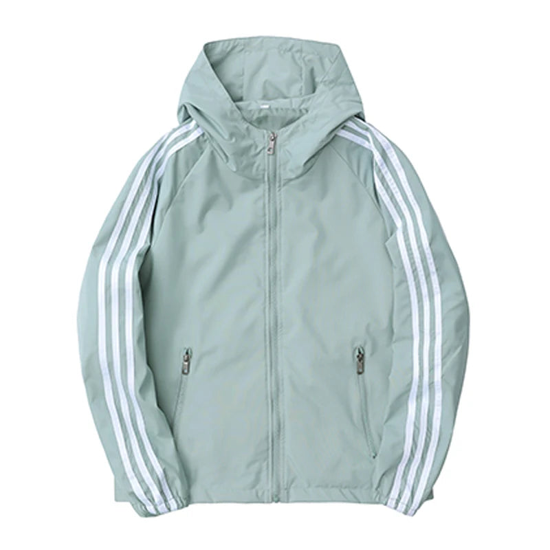 Women Travel Jacket Casual Wears Hooded Coat Outdoor Hiking Couple Wind-Proof Clothing Spring Autumn Fashion Unisex Outerwear