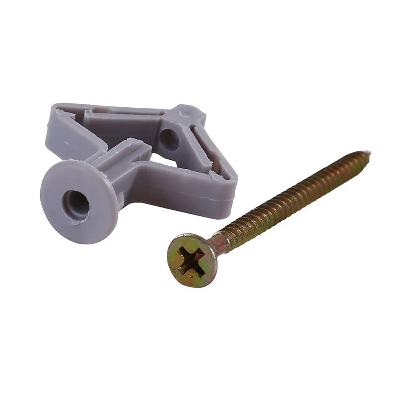 50/100Pcs Expansion Drywall Anchor Kit With Screws Self Drilling Wall Home Pierced Special For Nylon Plastic Gypsum Board 앙카
