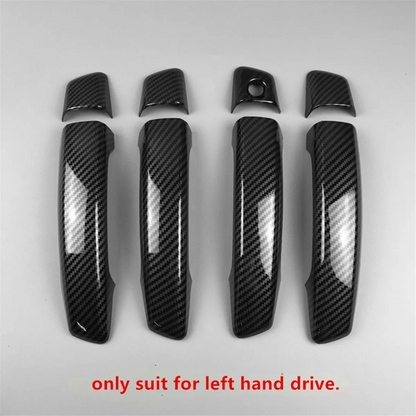 Auto Accessories Carbon Fiber ABS Car Exterior Door Handle Door Cover Trim Decals for Audi A3 8V 2014-2018
