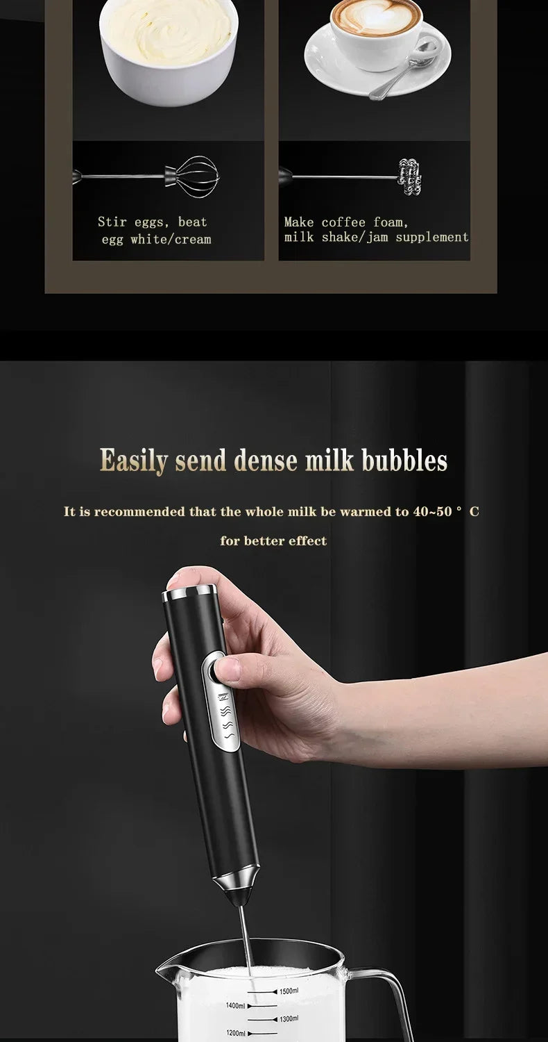 Cordless Home Kitchen Gadgets Electric Kitchens Accessories Milk Mixer Frother Mini Coffee Egg Beater Beating Tools Dining Bar