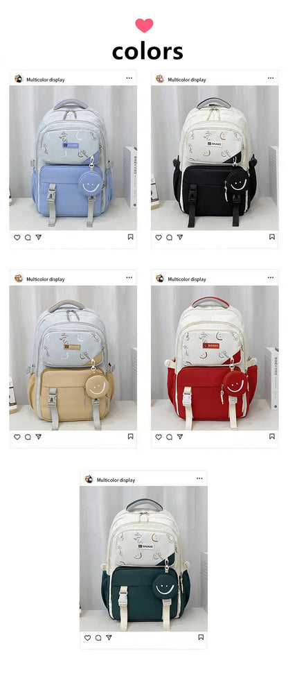 Middle School Student School Backpack School Bags Girls Kids Schoolbag Primary School Backpack Travel Student Book Bag mochilas