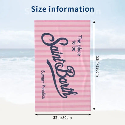 S-Saint B-Barth Beach Towel for Adults – Soft, Absorbent, and Lightweight for Travel
