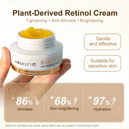 Bakuchiol Natural Retinol Alternative Cream For Face Minimize Wrinkles Retinol & Vitamin Face Cream Skin Firming Skin Care