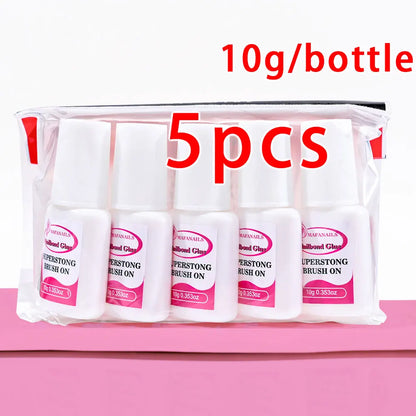 10g Nail Glue For Nail Tips Strongest Press On Nails (2/3/7/8/10ml) Nail Bond Brush On Nail Glue For For Acrylic Tips Nail Glue