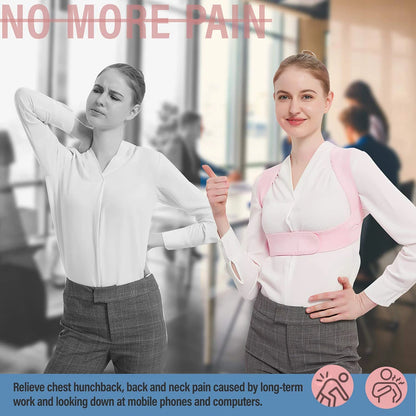 1 Pc Back Support Strap Corrector - Suitable For Female Male Scoliosis And Hunchback Pain And Adjustable Posture Training Device