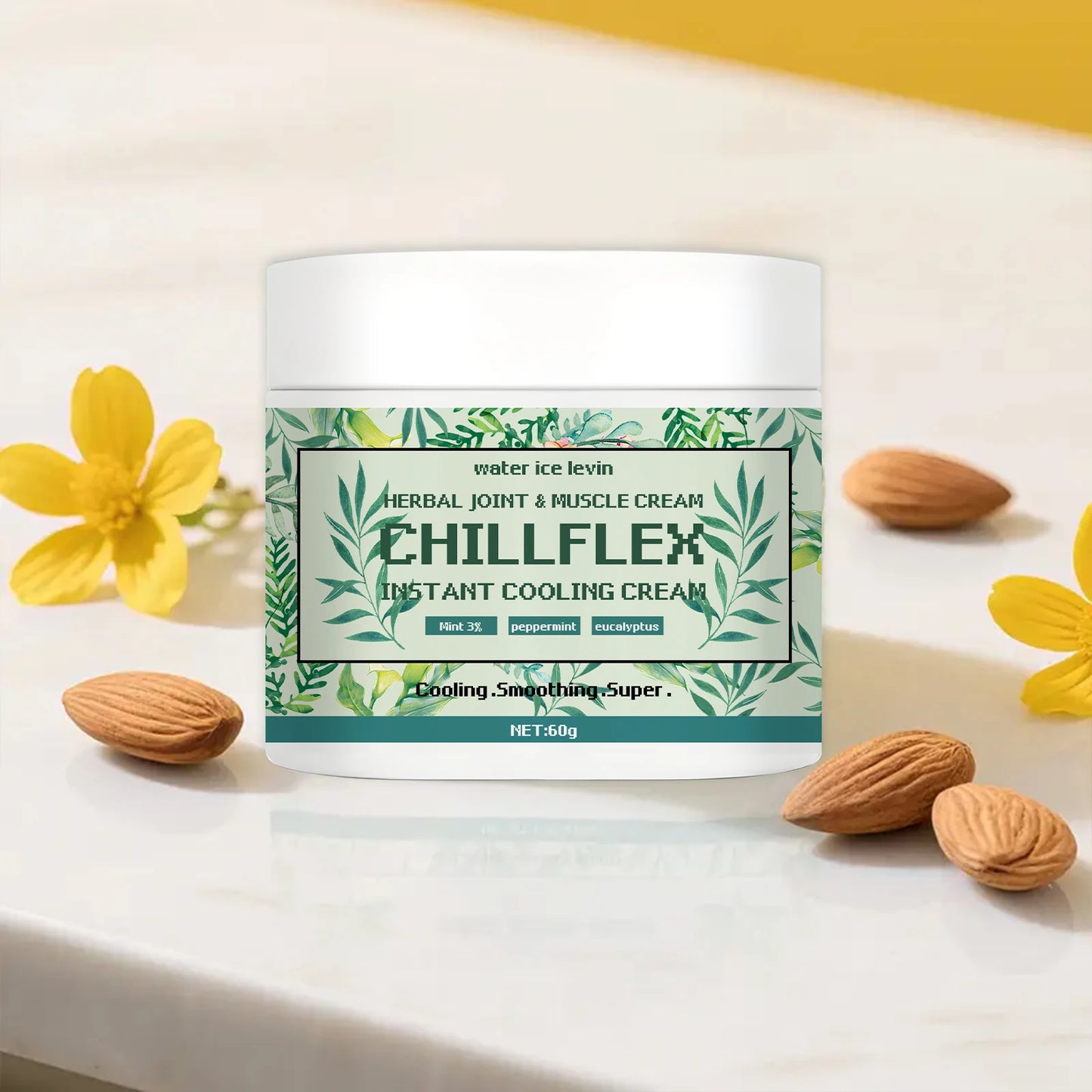 Body Cream, Triple Plant Essence, Lemon Essential Oil for Brightening, Menthol for Refreshing, Eucalyptus Oil for Nourishing, Deep Penetration and Moisturizing Care