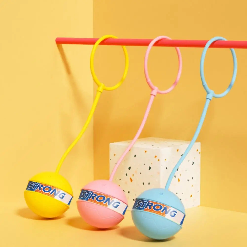 Foot Hoop Ball Luminous Foot Jumping Ball Skip Ropes Sports Exercise Sports Reaction Training Ball Height Growth on String