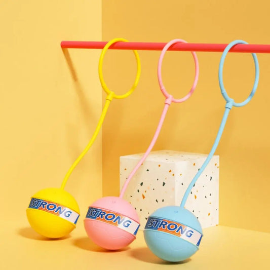 Foot Hoop Ball Luminous Foot Jumping Ball Skip Ropes Sports Exercise Sports Reaction Training Ball Height Growth on String