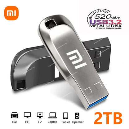 Xiaomi USB 3.2 Flash Drives 2TB Metal Pendrive 1TB 512GB High Speed USB Drive 128GB For Computer Storage Devices Memoria U Disk