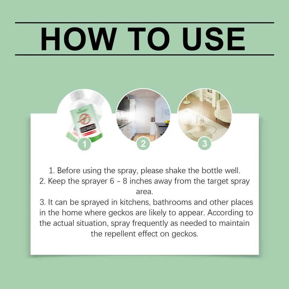 1pc 50ml Lizard Repellents Spray Natural Lizard Repellents Lavender Oil Gecko Spray Powerful Pet Safe Reptile Deterrents Control