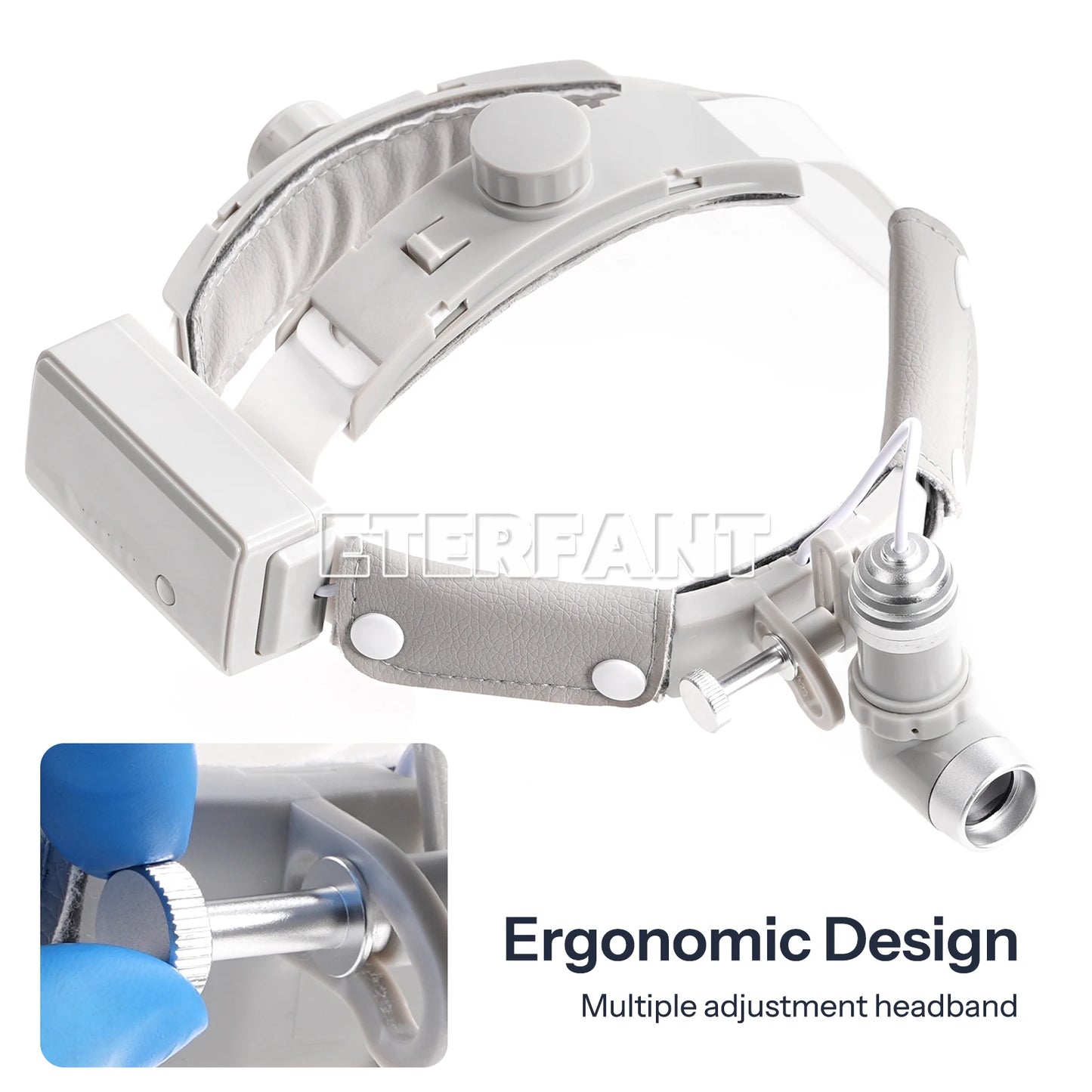 ETERFANT 10W LED Dental Medical Headband Head Light Good Light Spot ENT Specific Headlamp Ajustable