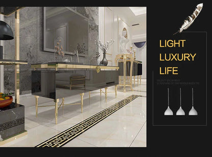 TV Table Small Sitting Room Ground Ark Of Stainless Steel Wooden Furniture Of The Lacquer That Bake