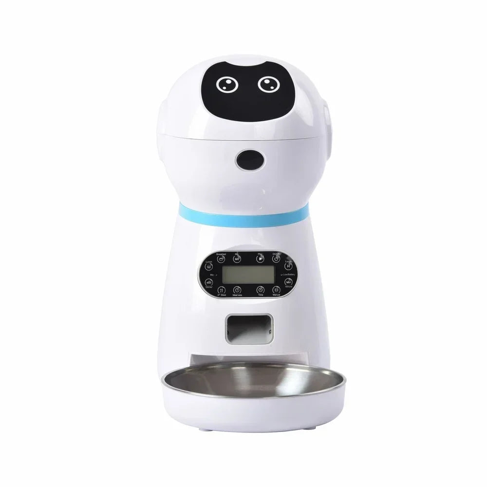 Automatic Dog and Cat Feeder 3.5 Liters Dry Food Dispenser Plus 2L Water Feeder Suitable for Small and Medium Pet Smart Feeders