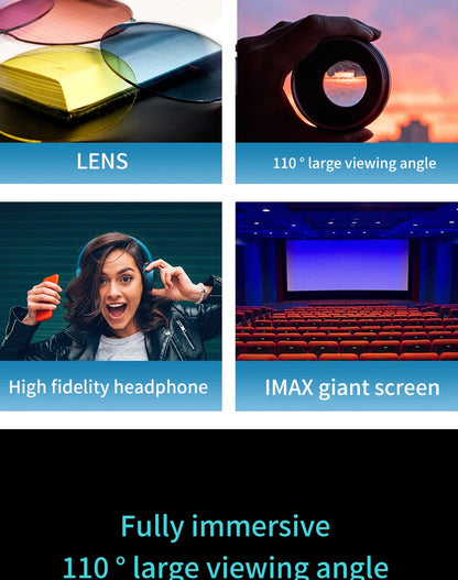 VR Glasses 3D Headset Virtual Reality Device Helmet Goggles Lenses Mobile Smartphone Smart Phone Cell Realidade Viar VR