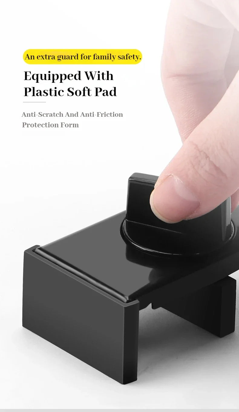 Sliding Sash Stopper Cabinet Locks Straps Doors Security Anti-theft lock Window Sliding Door Baby Kids Child Safety Doors Lock