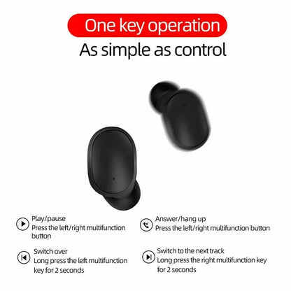 A6s Bluetooth Headset TWS Sports Headset E6s Touch Mini Wireless Bluetooth Headset 5.0 Touch Touch Headset for xiaomi earbuds