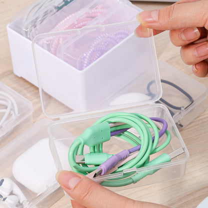 7Grid Data Cable Storage Box Cable Organizer Bag With Power Charging Cable Management And Desktop Cables Management Organization