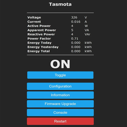 Pre Flashed TASMOTA EU Plug WIFI 16A Adapter Smart Socket Outlet with Power Monitor MQTT Works With Home Assistant ESP8285