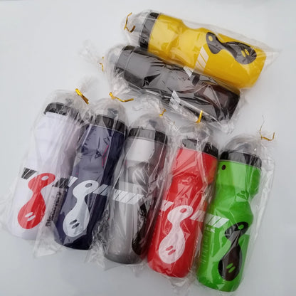 750ML Portable Cycling Equipment Cycling Bottles Mountain Bicycle Water Bottle Outdoor Sport Camping Drink Jug Free Cup Holder