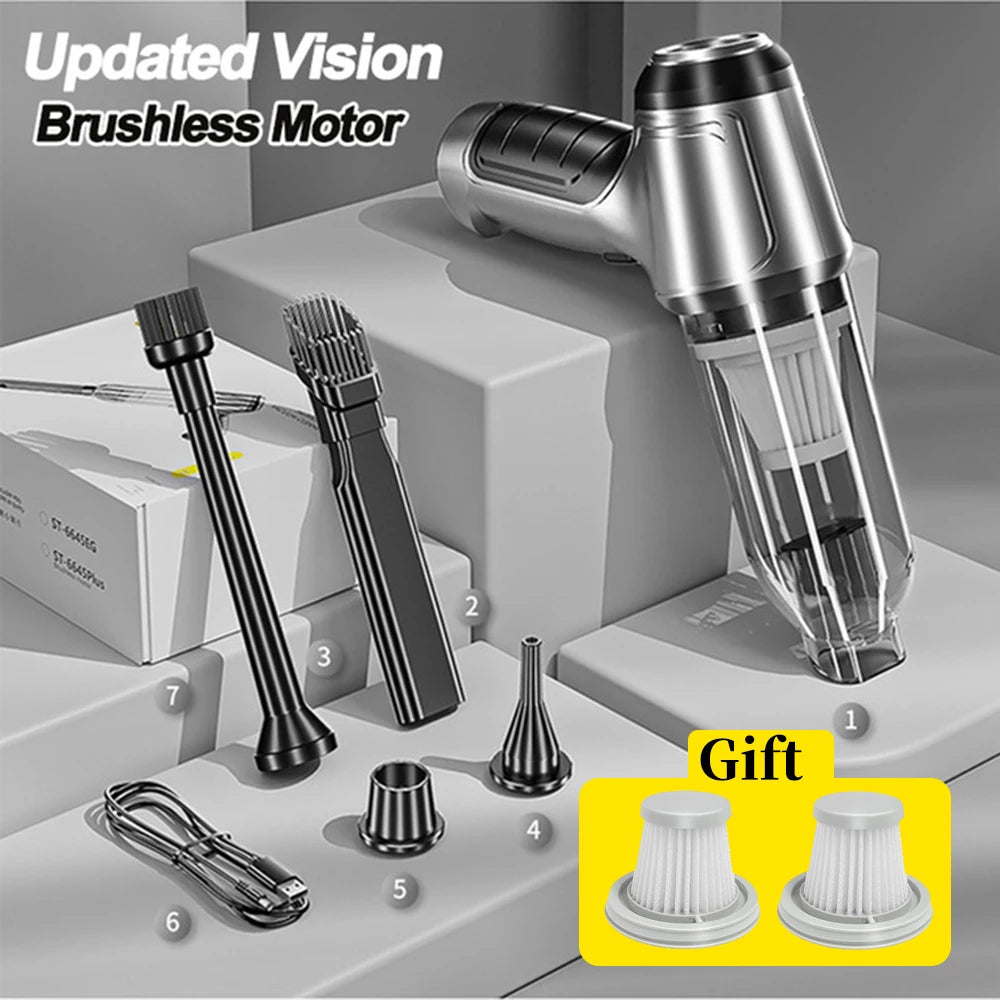 Car Vacuum Cleaner Auto Robot Wireless Cleaning Machine Automotive Car Accessories Home Appliance Tools  Strong Suction Cleaners