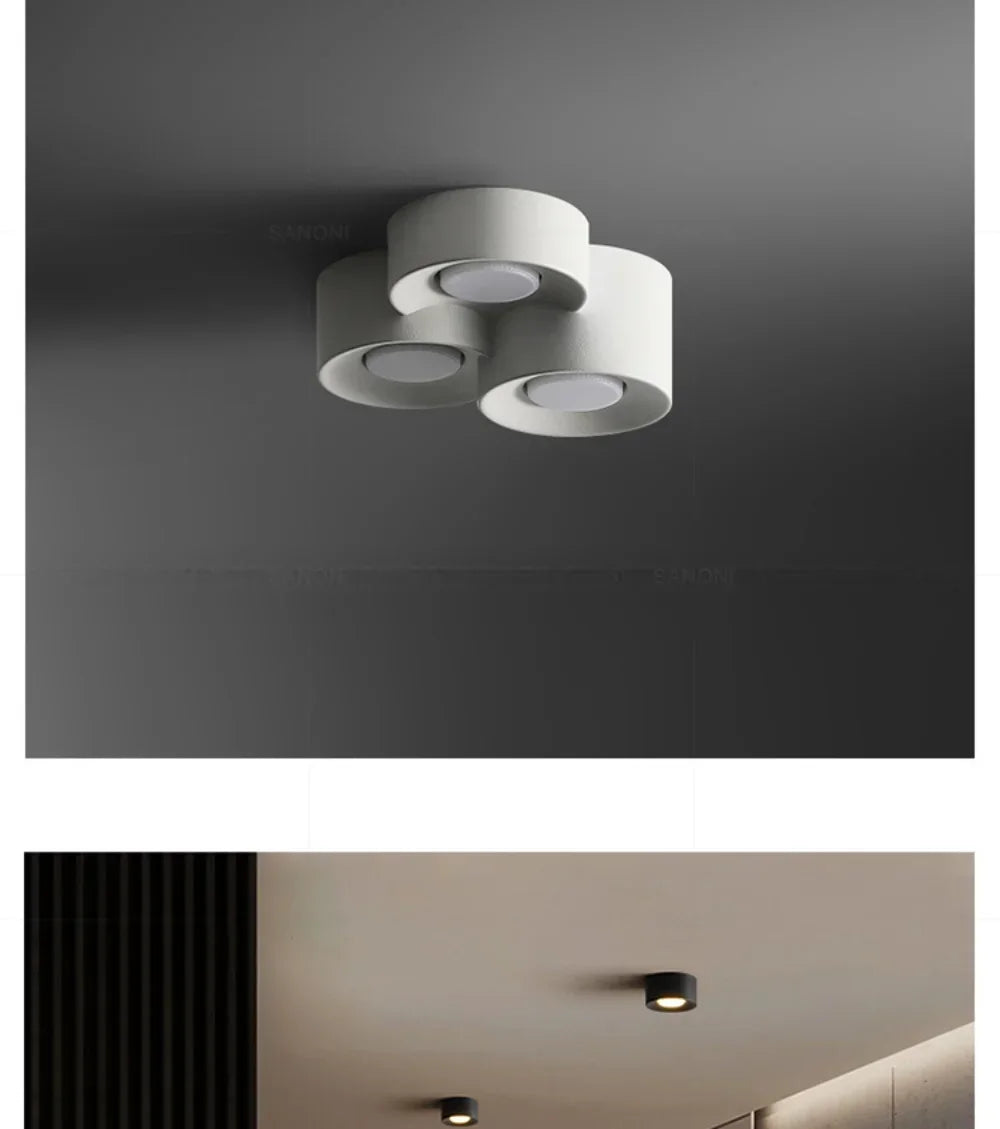 LED Ceiling Mounted Lights for Living Room Bedroom Hallway Corridor Modern Nordic Cylinder Minimalism Indoor Home Decoration