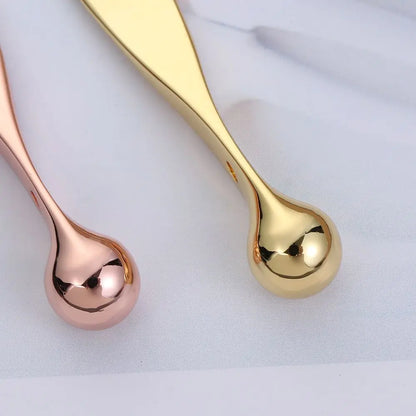 Anti Wrinkle Eye Cream Spoon Applicator Tool Mixing Spatulas Metal Face Mask Spoon Sticks Eye Cream Massage Sticks Beauty Scoop