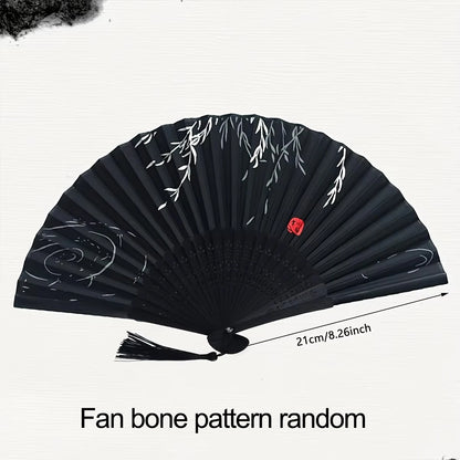 1pc-Elegant wooden folding hand fan favored by fans, favored by wedding parties and performances