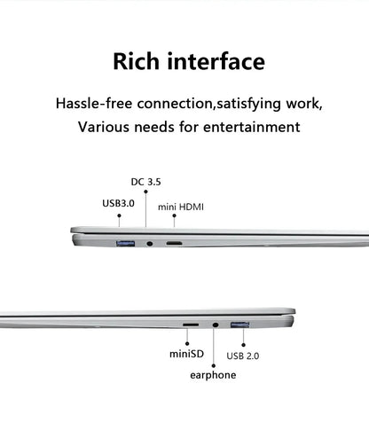 CARBAYTA 15.6" Laptop Computer Intel Celeron N5095 Notebook PC 16 32G Ram 128GB-2TB SSD Office Study PC Windows 11 1080P Laptops