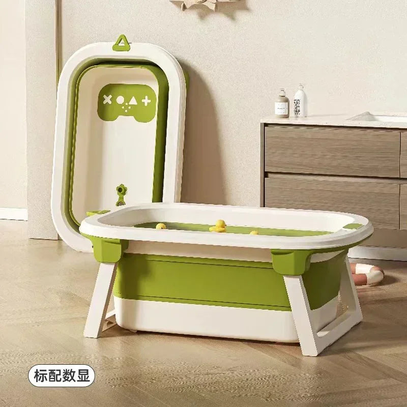 Tall Baby Bath Tub Baby Bath Tub Large Folding Sitting and Lying Down Baby Household Newborn Products Bath Tub