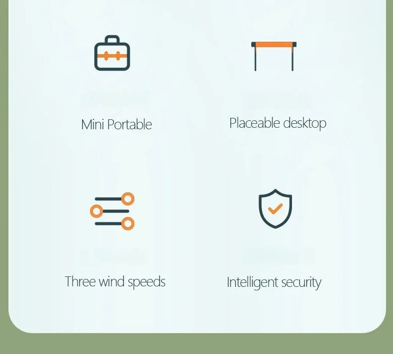 New Foldable Handheld Desktop USB Rechargeable Mini Fan Cartoon Design with Hook for Mountaineering Outdoor Home Office use