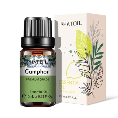 PHATOIL Natural Plant Essential Oil 10ml Eucalyptus Rose Lemon Bergamot Vanilla Peppermint 1PCS Aroma Essential Oil For Diffuser