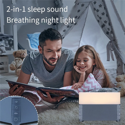 DIGIT-White Noise Machine Baby Audlt Sleep Aid 39 Songs Soothing Sounds With Soft Night Light Timer Noise Player